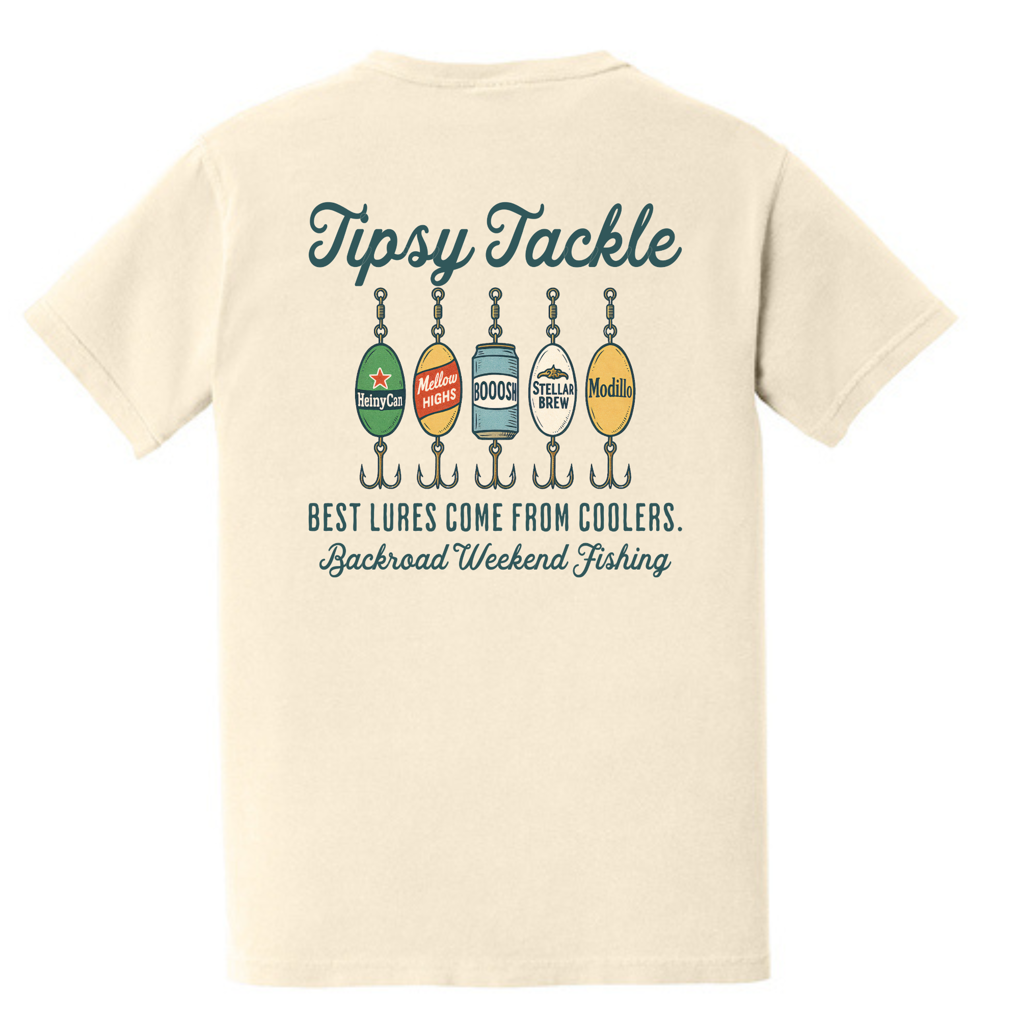 Tipsy Tackle Tee  Cream | Comfort Colors