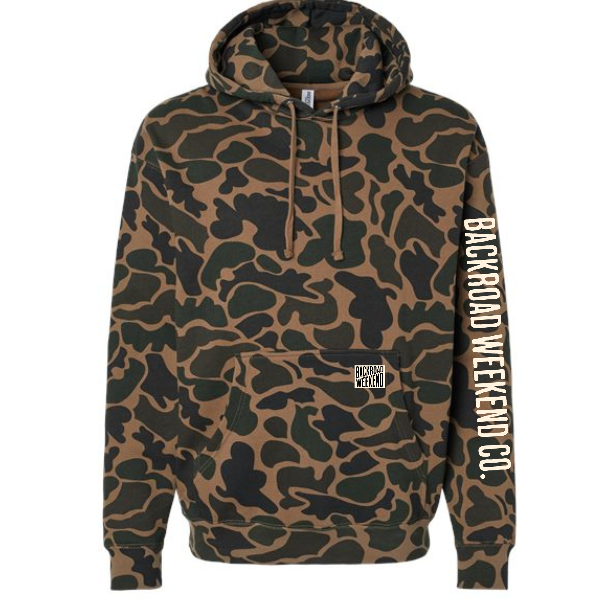 Backroad Camo Midweight Hoodie - Utility Mark Forest Camo / Duck Camo | Midweight Fleece